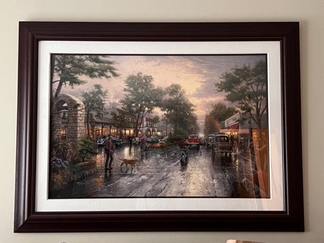 Carmel, Sunset on Ocean Avenue - Kinkade, Thomas