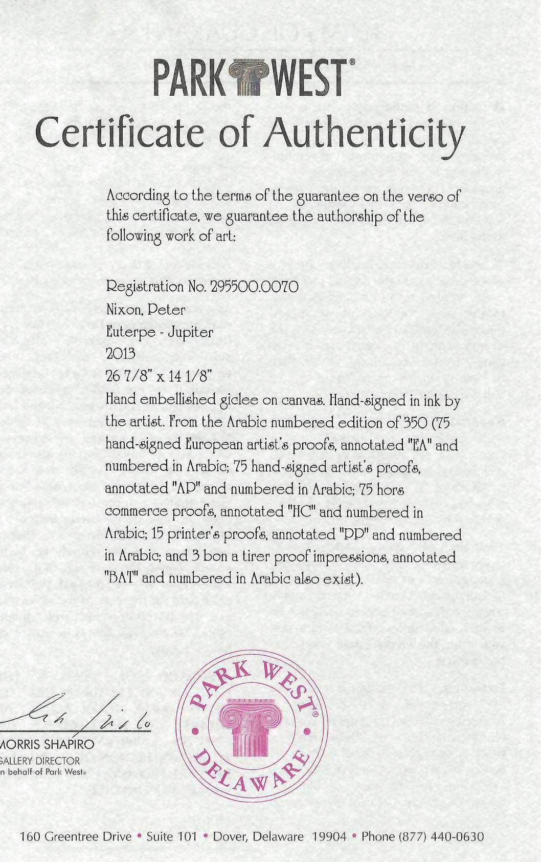 Nixon, Peter - Euterpe-Jupiter