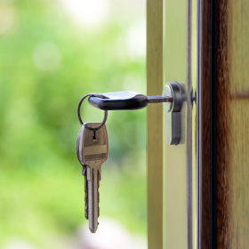 A key in a door