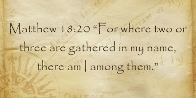 Scripture Matthew 18:20