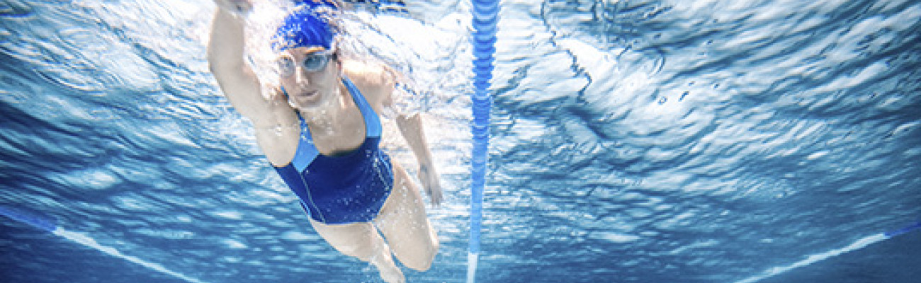 woman swimming