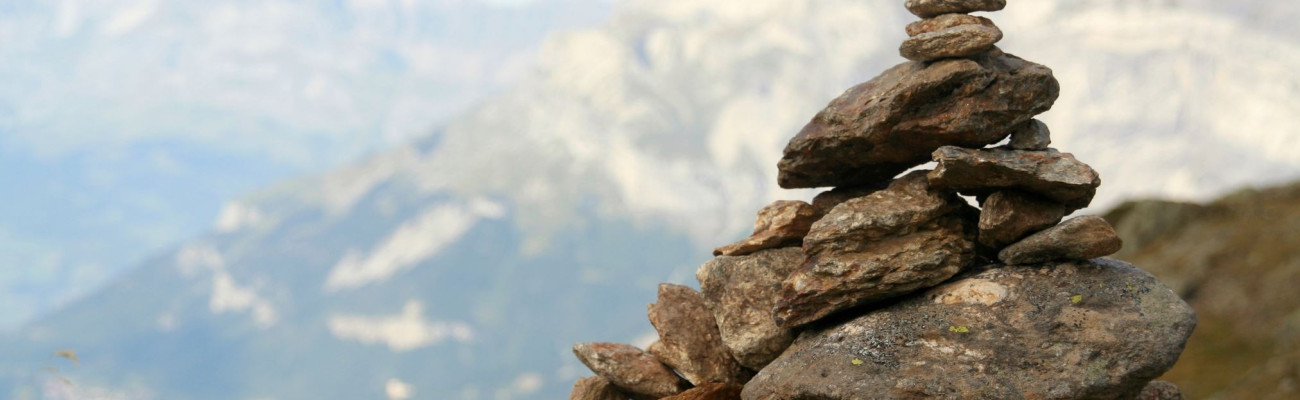 A Caren pile of rocks